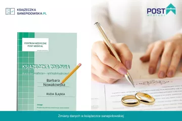 Zmiana danych w książeczce sanepidowskiej